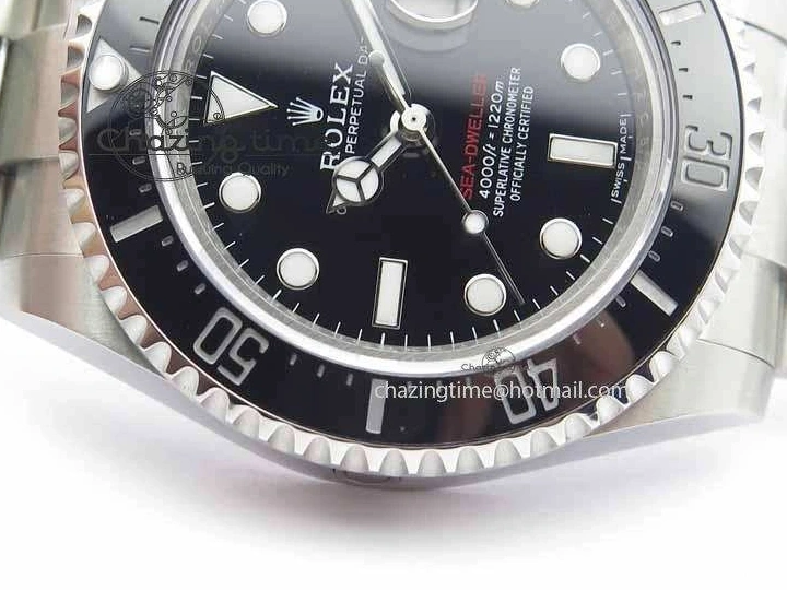 0207 Soft Sea Dweller 126600 43mm SS BP Maker Black Dial On SS Bracelet A 3656